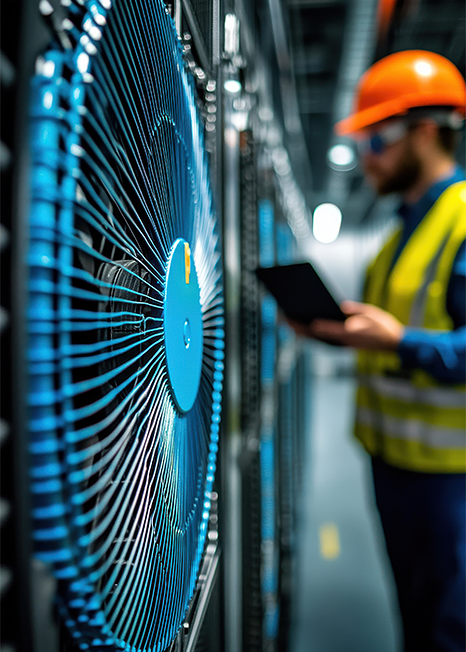 ETRI fans with alarm relays in HVAC systems