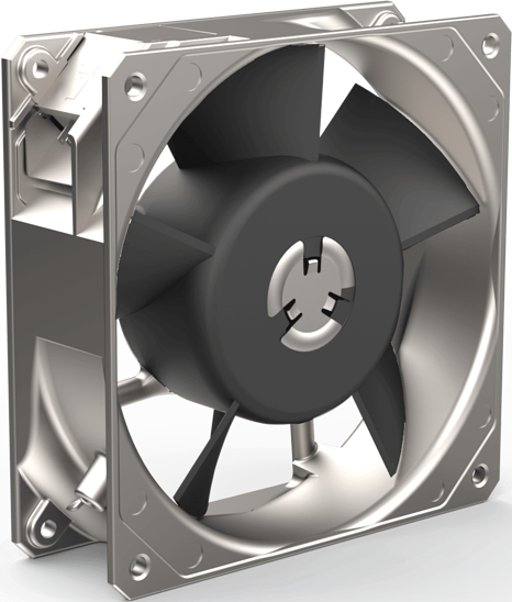 ETRI ventilation solution with unpainted aluminium housing