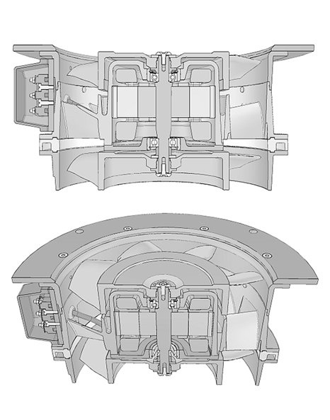 ETRI axial fan special mounting 1,5